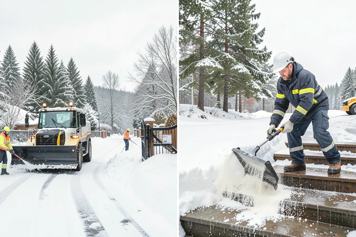 Shopping Center Snow Hauling in Lake Stevens, Snohomish County, WA - We assess pile locations and the parking they're blocking