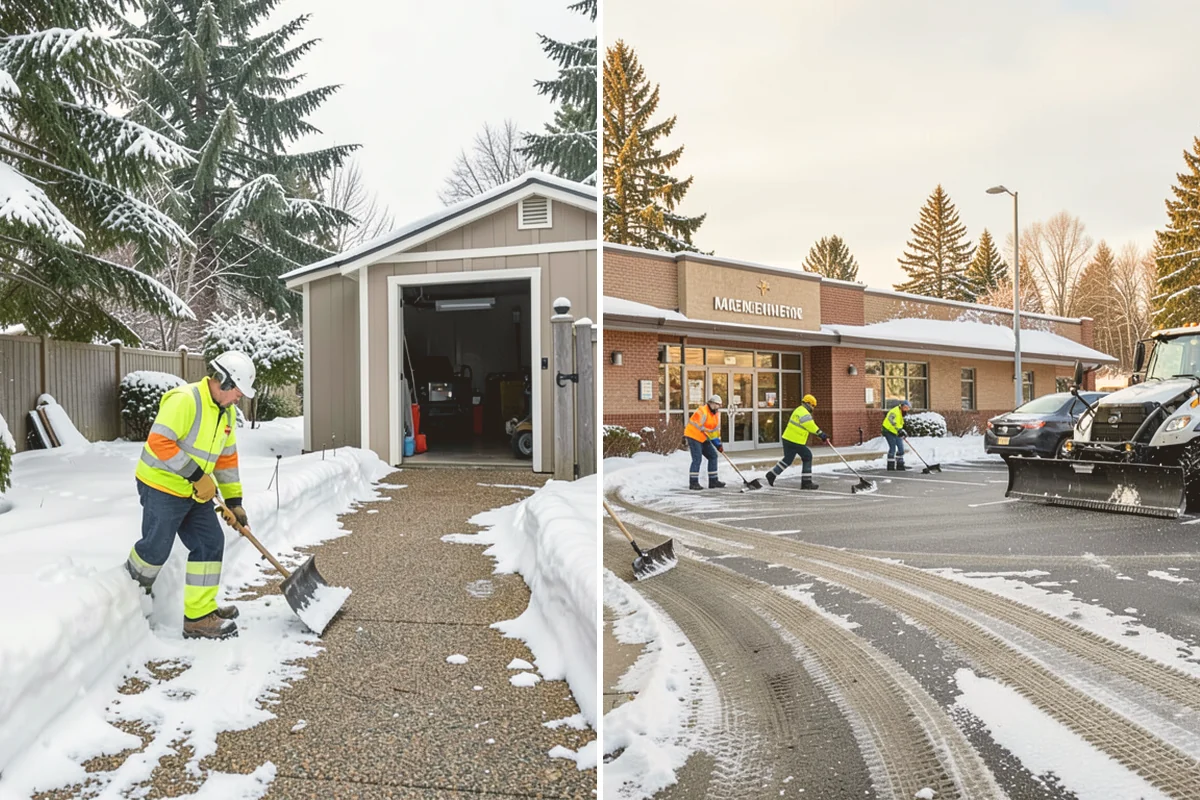 Shopping Center Snow Hauling in Lynnwood, Snohomish County, WA - We assess pile locations and the parking they're blocking