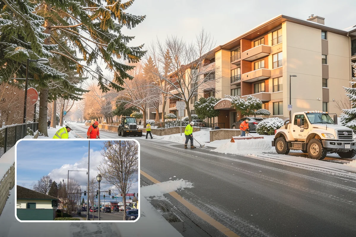 Shopping Center Snow Hauling in Marysville, Snohomish County, WA - Reclaims parking stalls lost to pushed snow piles