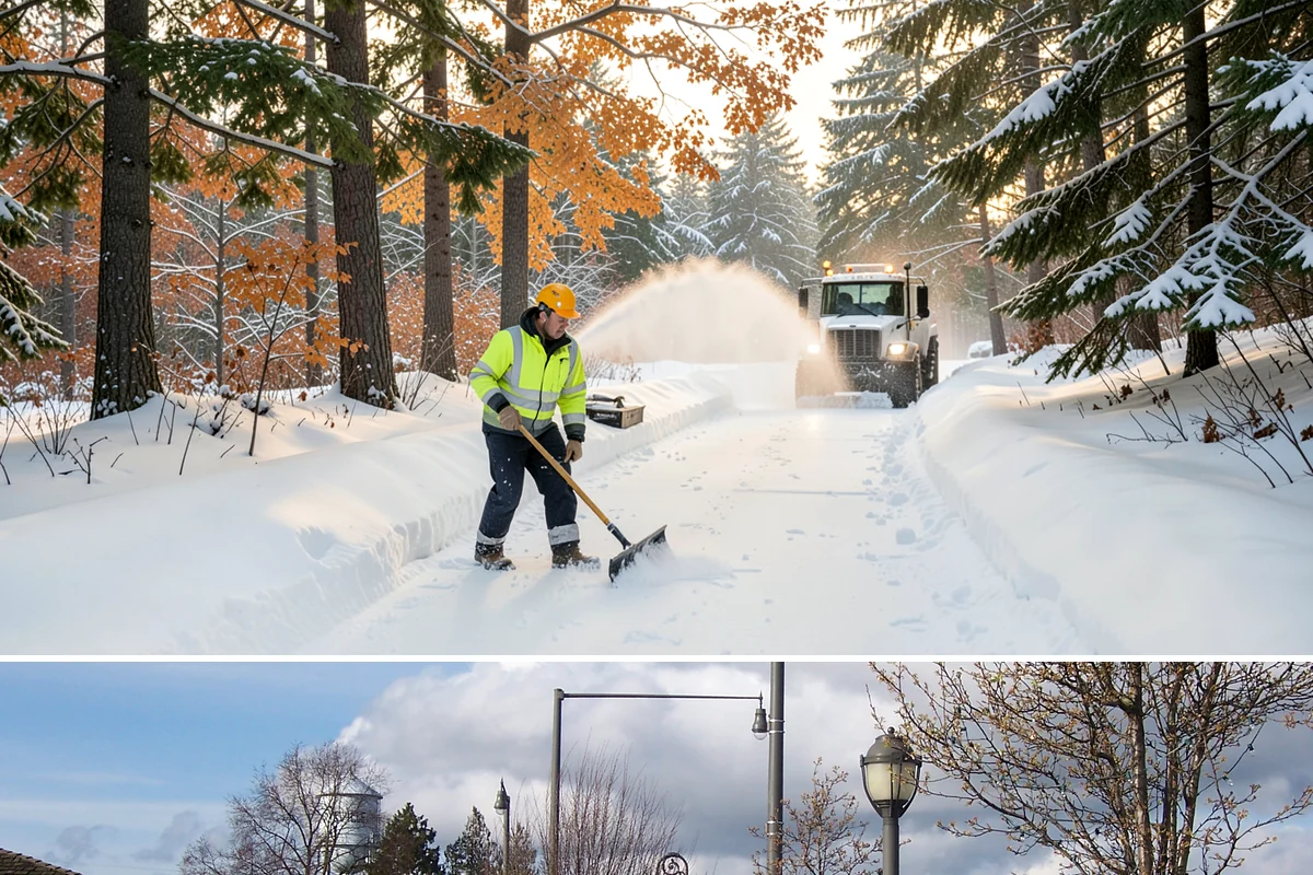 Shopping Center Snow Hauling in Marysville, Snohomish County, WA - Hauling becomes necessary after successive snow events or when thaw-refreeze cycles turn piles into ice mounds that won't melt on...