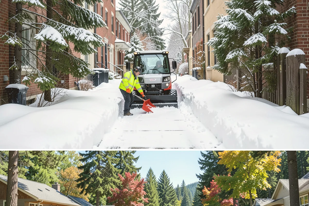 Shopping Center Snow Hauling in Orting, Pierce County, WA - Hauling becomes necessary after successive snow events or when thaw-refreeze cycles turn piles into ice mounds that won't melt on...