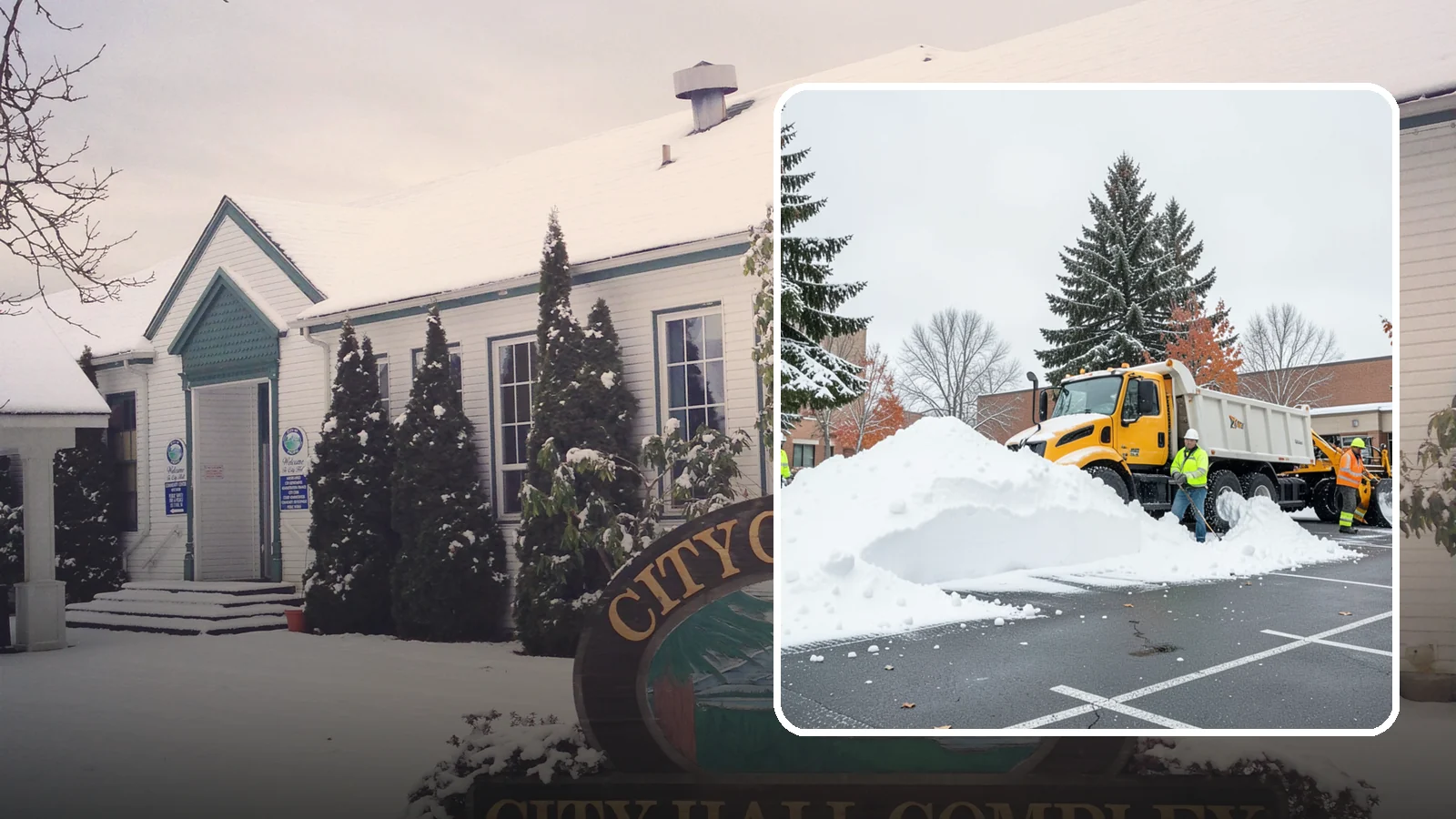 Shopping Center Snow Hauling in Pacific, King County, WA - We haul accumulated snow off shopping centers when piles start consuming the parking and sightlines customers need.