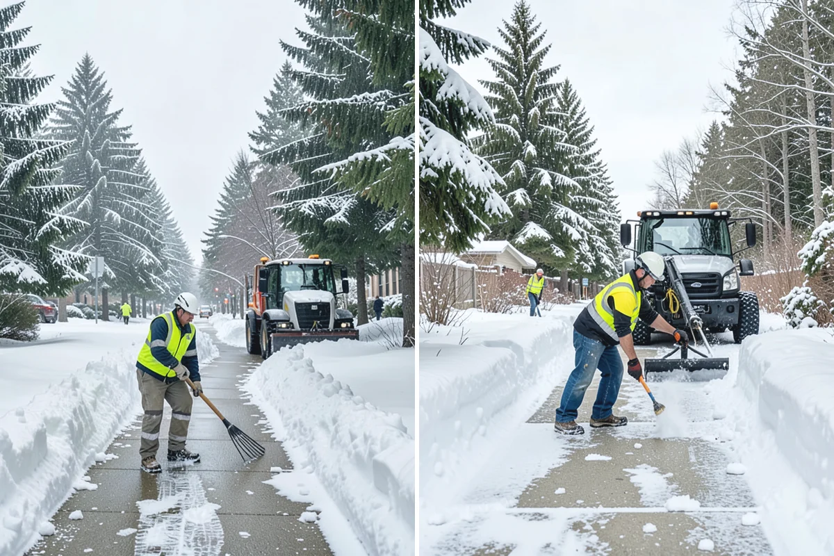 Shopping Center Snow Hauling in Renton, King County, WA - We assess pile locations and the parking they're blocking