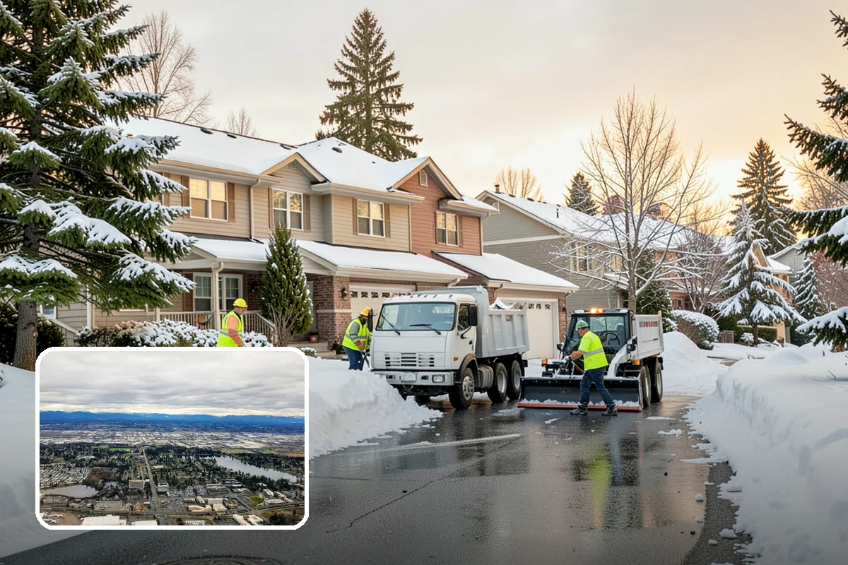 Shopping Center Snow Hauling in SeaTac, King County, WA - Reclaims parking stalls lost to pushed snow piles