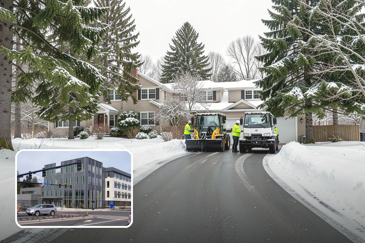 Shopping Center Snow Hauling in Shoreline, King County, WA - Reclaims parking stalls lost to pushed snow piles