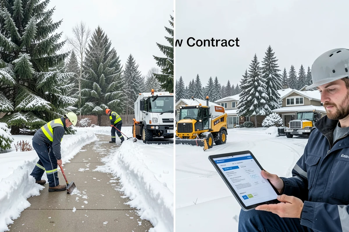 Shopping Center Snow Hauling in Shoreline, King County, WA - We assess pile locations and the parking they're blocking