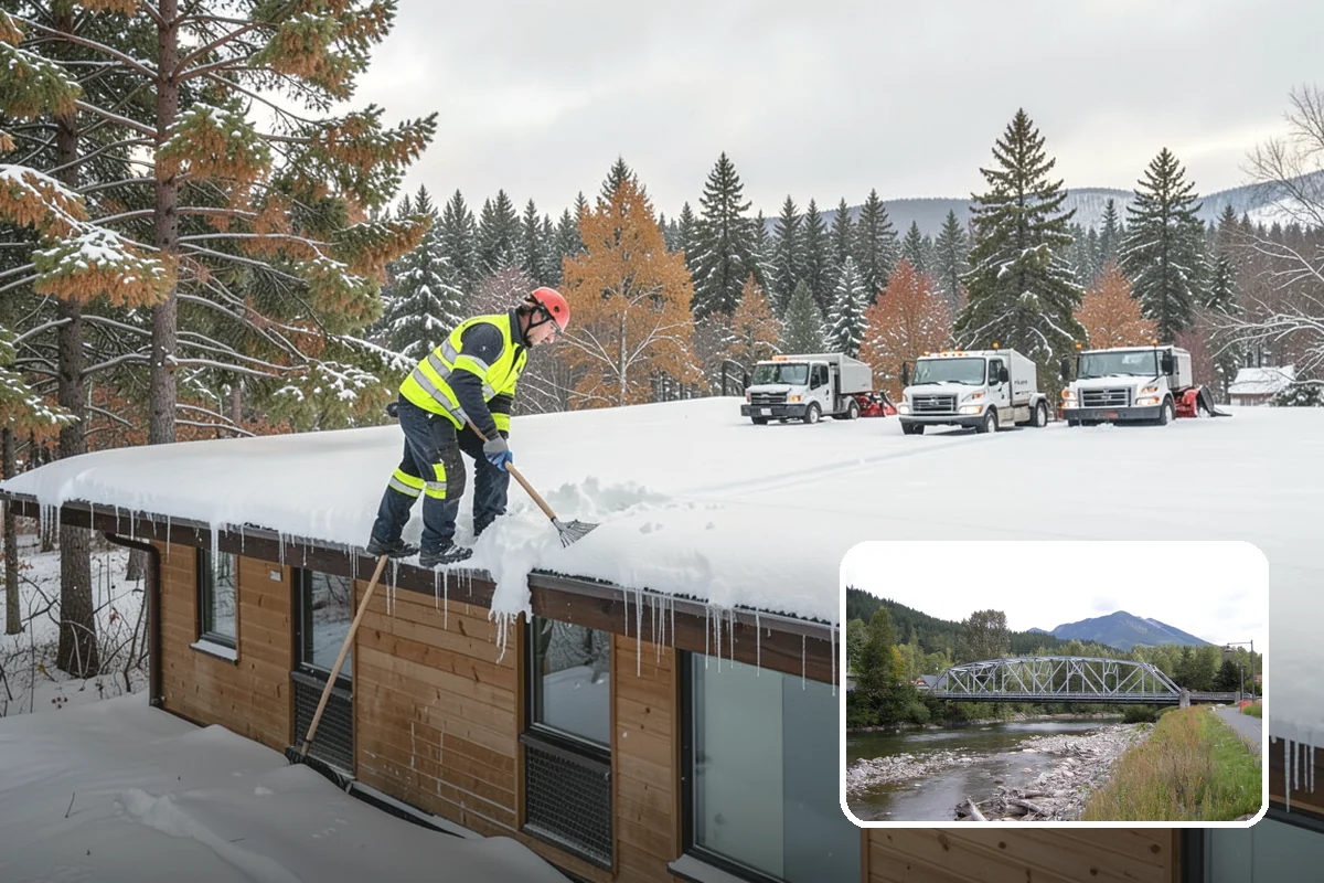 Shopping Center Snow Hauling in Skykomish, King County, WA - Reclaims parking stalls lost to pushed snow piles