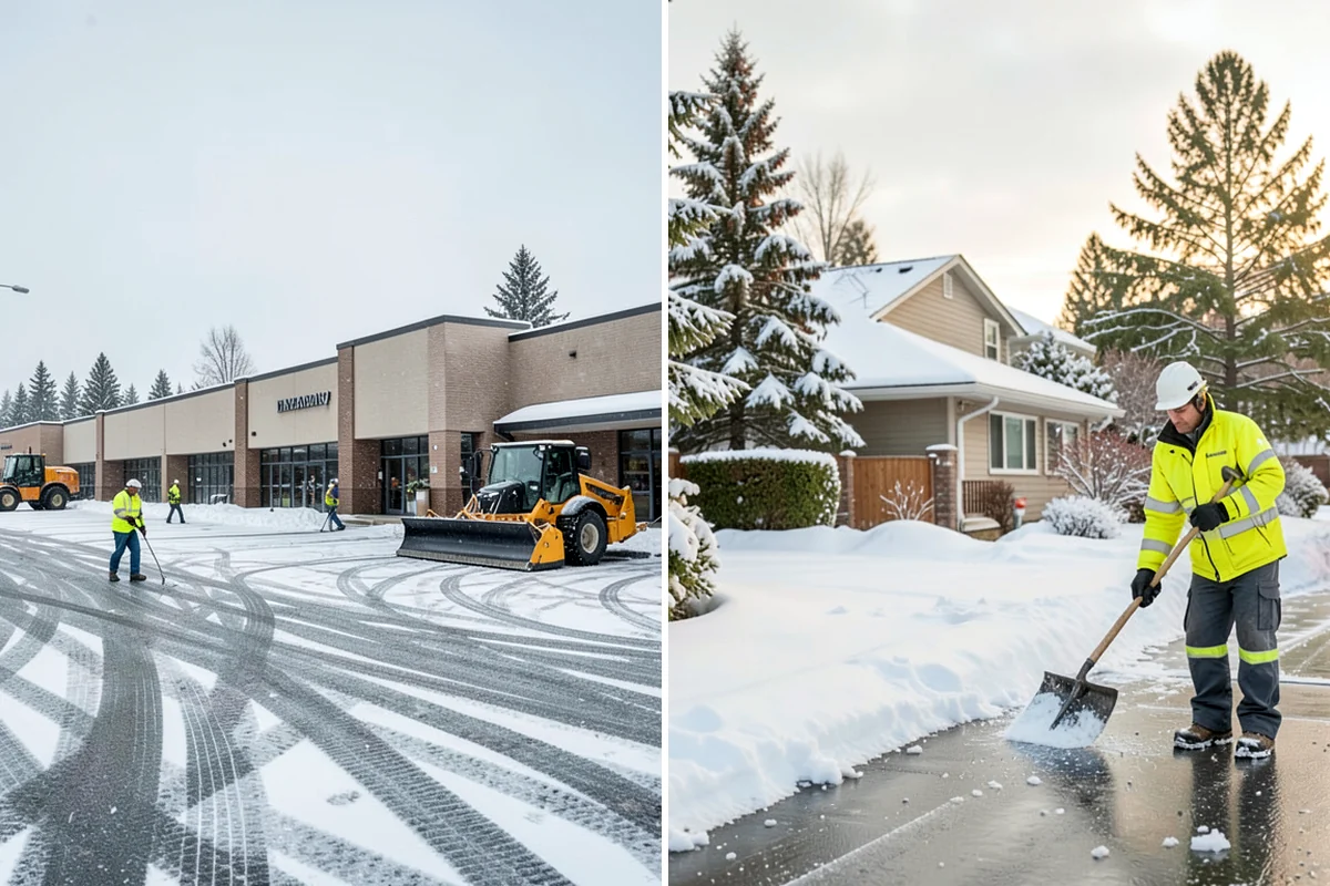 Shopping Center Snow Hauling in Snoqualmie, King County, WA - We assess pile locations and the parking they're blocking