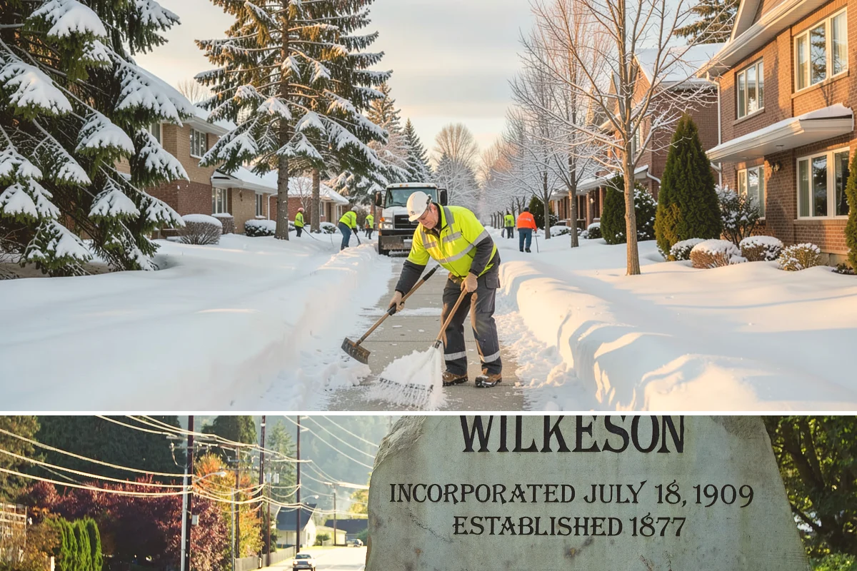 Shopping Center Snow Hauling in Wilkeson, Pierce County, WA - Hauling becomes necessary after successive snow events or when thaw-refreeze cycles turn piles into ice mounds that won't melt on...