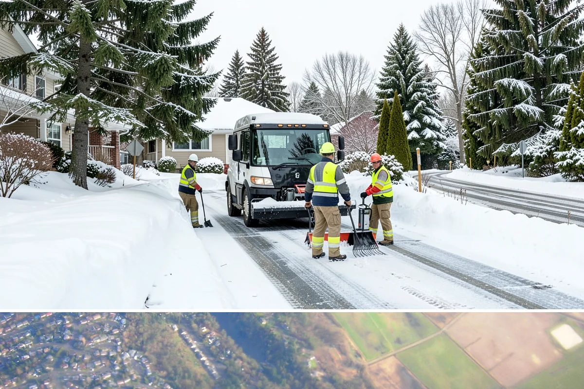 Shopping Center Snow Plowing in Algona, King County, WA - Line up service before the holiday season so a storm never keeps shoppers from your tenants.