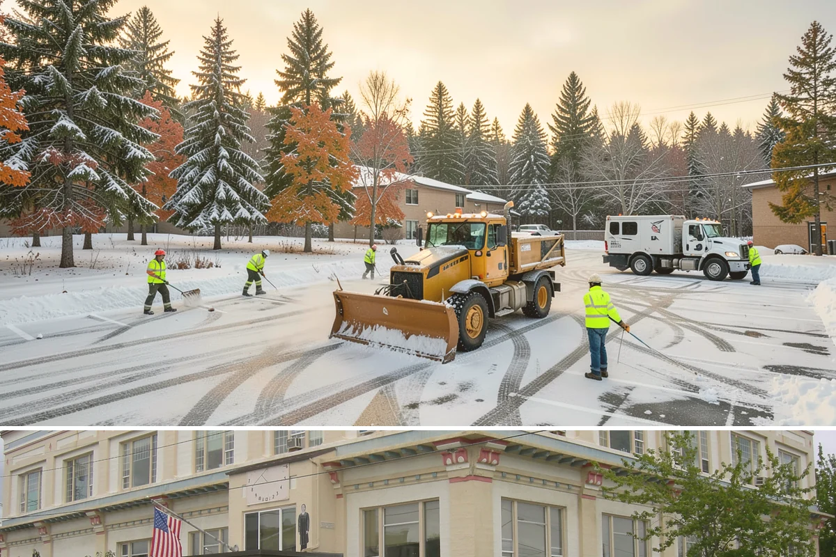 Shopping Center Snow Plowing in Anacortes, Skagit County, WA - Line up service before the holiday season so a storm never keeps shoppers from your tenants.
