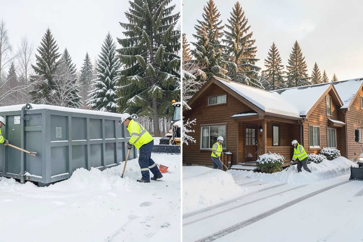 Shopping Center Snow Plowing in Bonney Lake, Pierce County, WA - Map the lot, storefront aprons, and snow-storage islands with center management