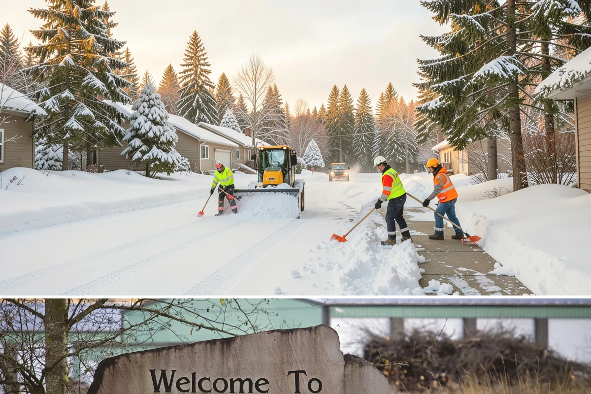 Shopping Center Snow Plowing in Buckley, Pierce County, WA - Line up service before the holiday season so a storm never keeps shoppers from your tenants.