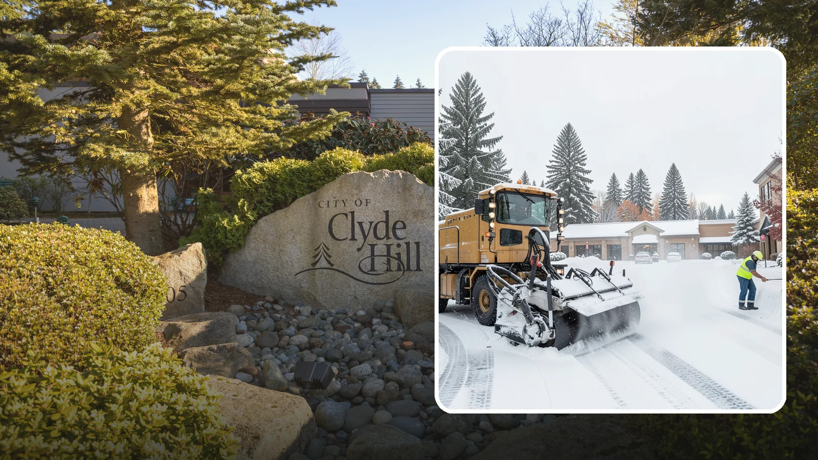 Shopping Center Snow Plowing in Clyde Hill, King County, WA - We plow large shopping center lots and storefronts before open so every tenant's customers reach the doors.