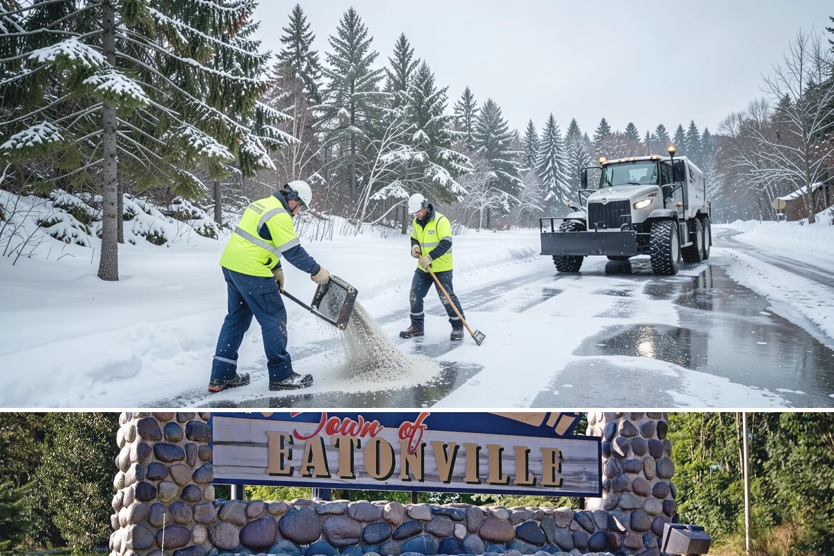 Shopping Center Snow Plowing in Eatonville, Pierce County, WA - Line up service before the holiday season so a storm never keeps shoppers from your tenants.