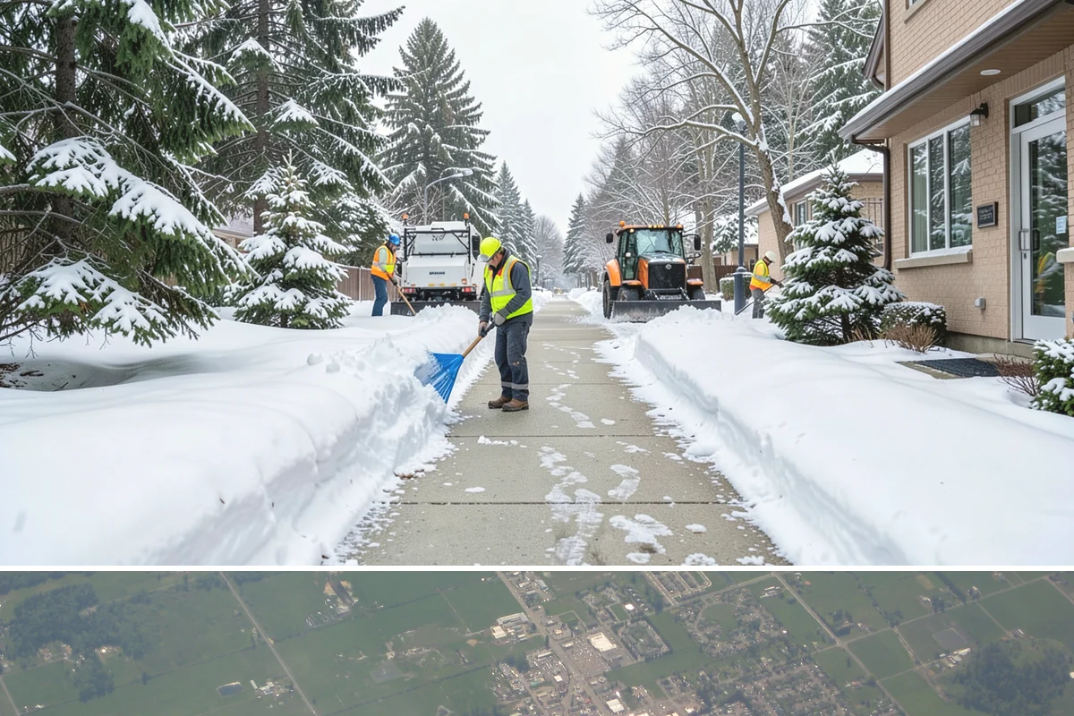 Shopping Center Snow Plowing in Enumclaw, King County, WA - Line up service before the holiday season so a storm never keeps shoppers from your tenants.