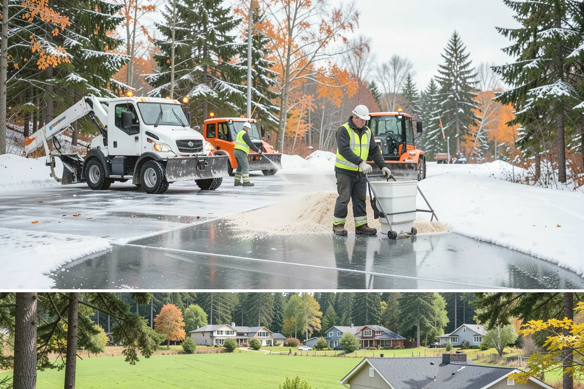 Shopping Center Snow Plowing in Lyman, Skagit County, WA - Line up service before the holiday season so a storm never keeps shoppers from your tenants.