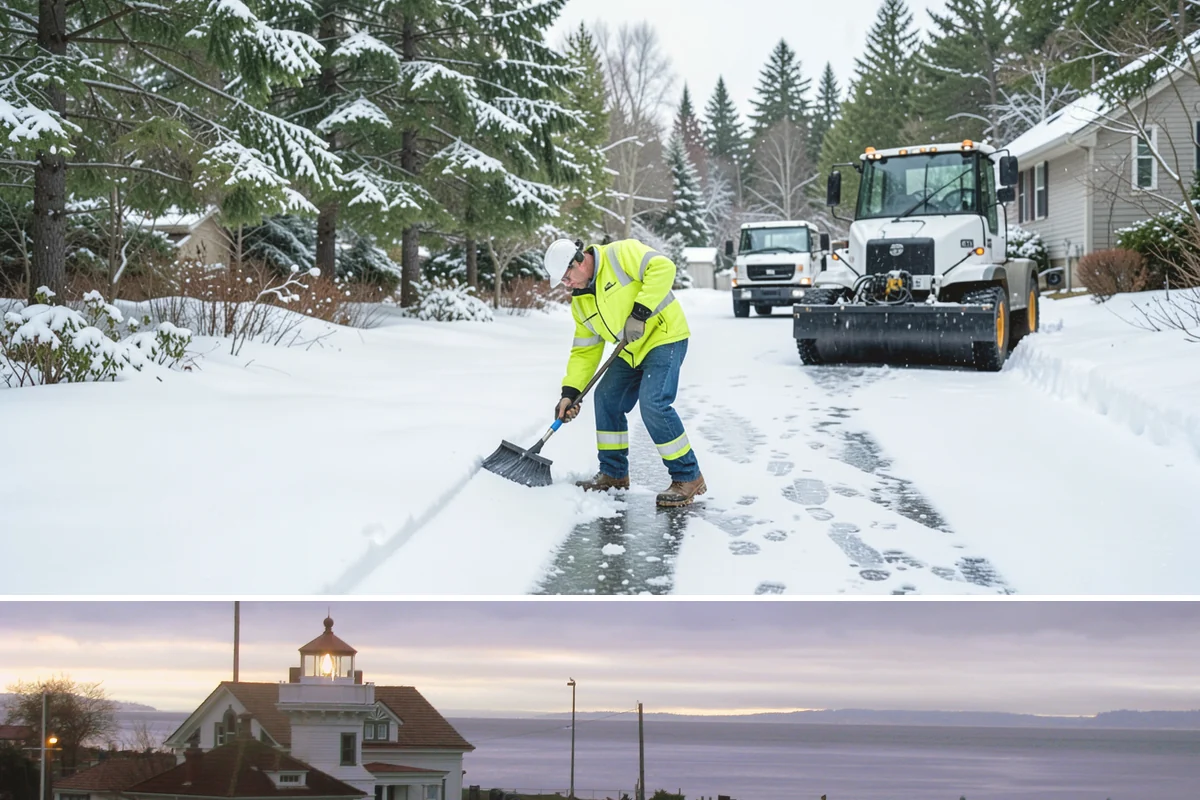 Shopping Center Snow Plowing in Mukilteo, Snohomish County, WA - Line up service before the holiday season so a storm never keeps shoppers from your tenants.