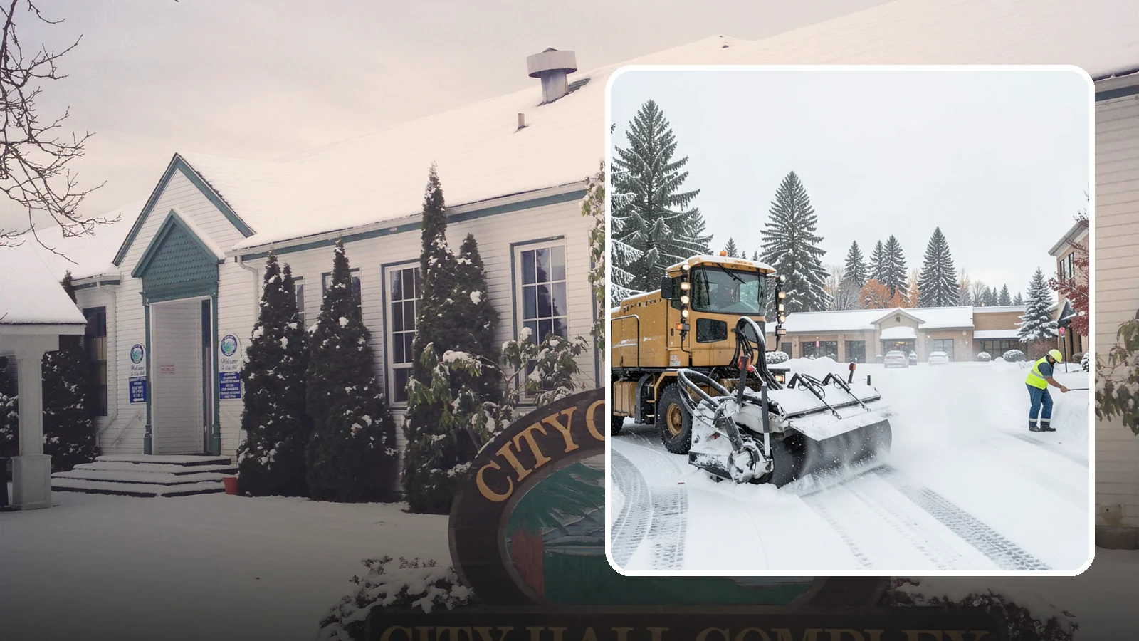 Shopping Center Snow Plowing in Pacific, King County, WA - We plow large shopping center lots and storefronts before open so every tenant's customers reach the doors.