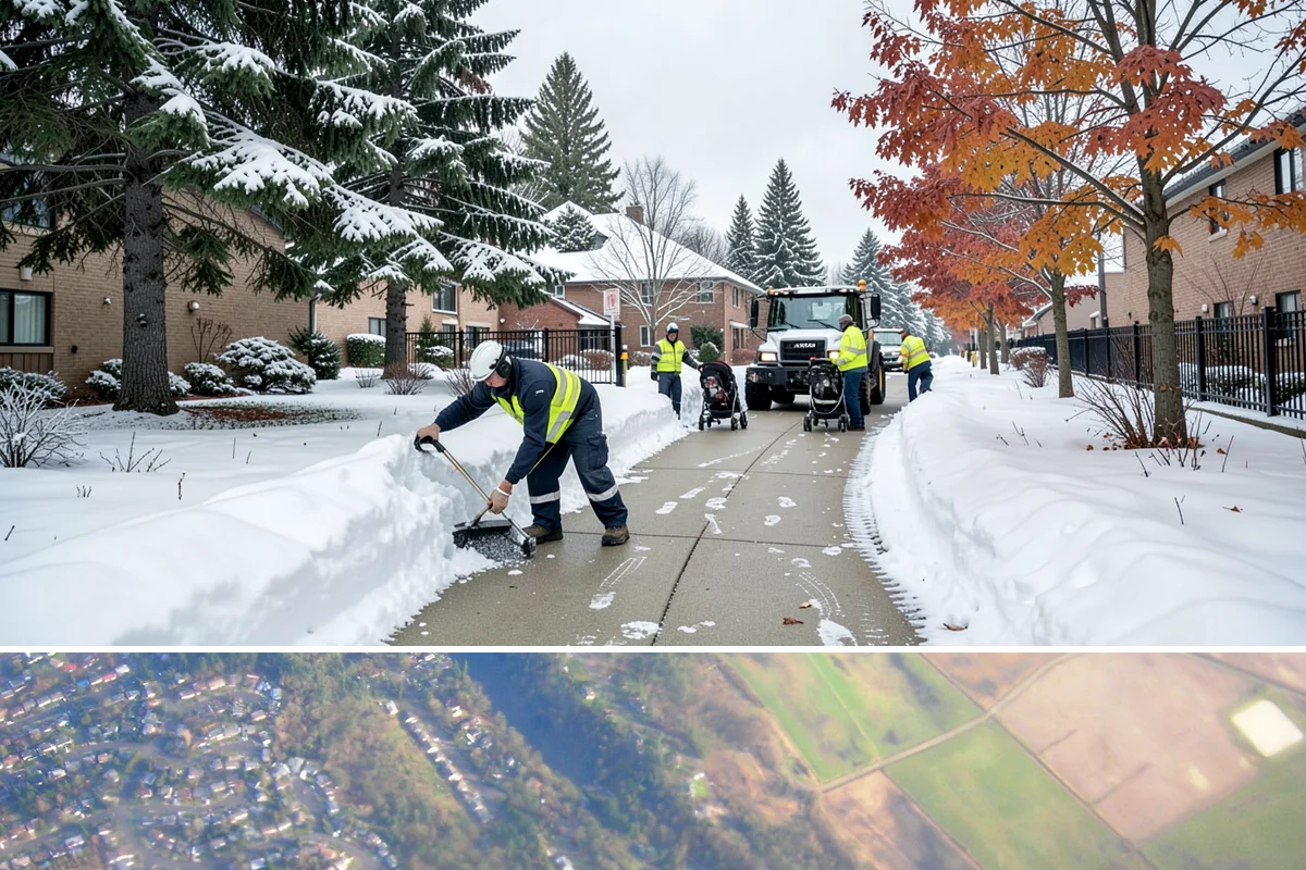 Shopping Center Snow Removal in Algona, King County, WA - Shopping centers see the highest demand during the December holiday season when winter weather and peak shopper volume overlap.
