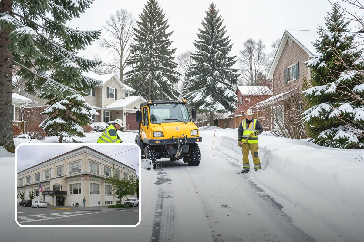 Shopping Center Snow Removal in Anacortes, Skagit County, WA - Coordinated clearing across all tenant storefronts