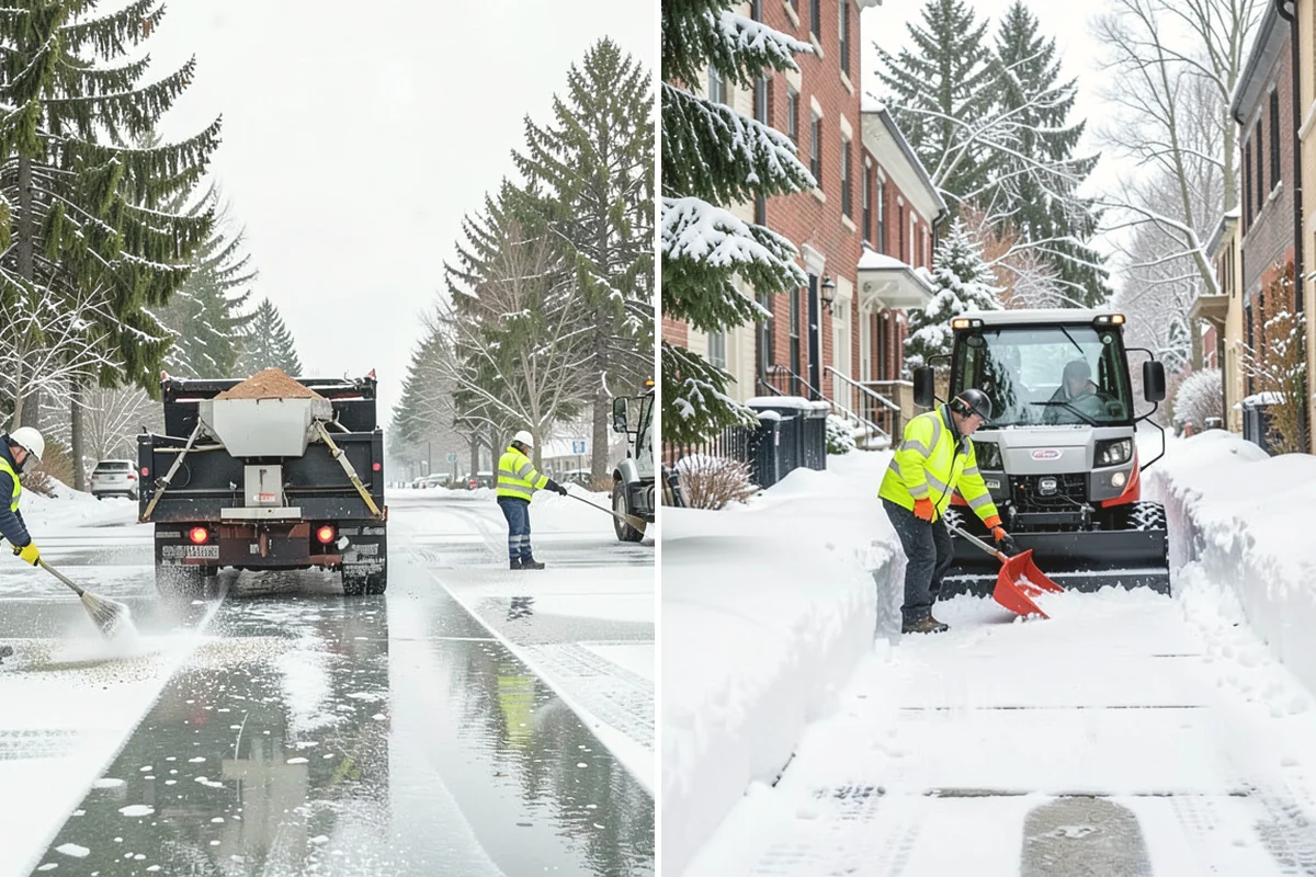 Shopping Center Snow Removal in Anacortes, Skagit County, WA - Map tenant entrances, drive lanes, and pedestrian connectors