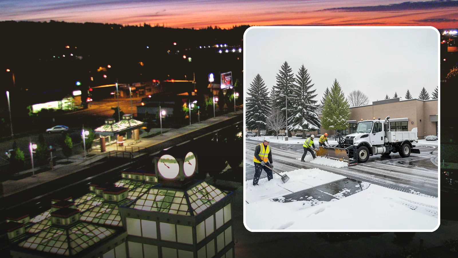 Shopping Center Snow Removal in Auburn, King County, WA - Keep every storefront, drive lane, and shared walkway open across your shopping center during Western Washington winter weather.