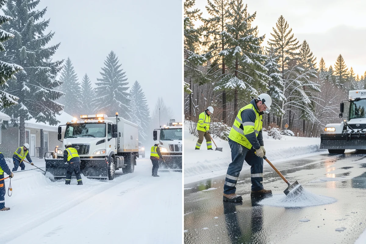 Shopping Center Snow Removal in Auburn, King County, WA - Map tenant entrances, drive lanes, and pedestrian connectors