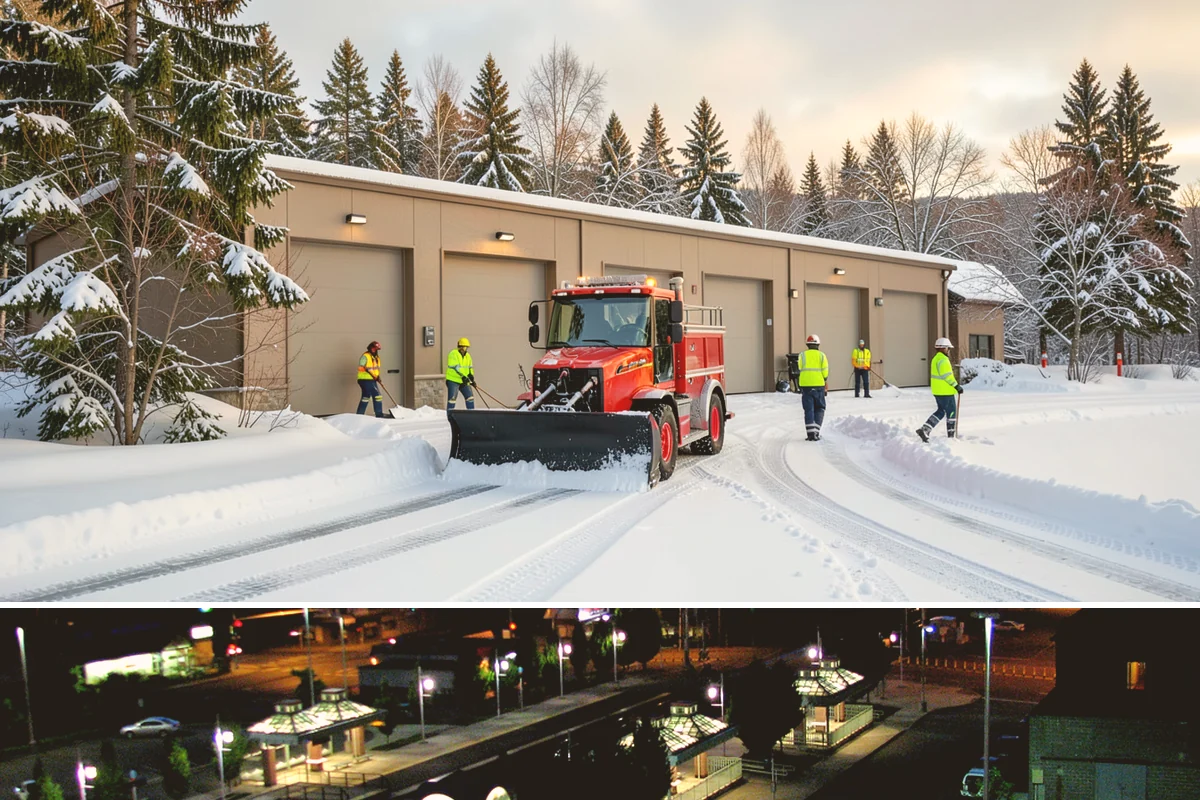 Shopping Center Snow Removal in Auburn, King County, WA - Shopping centers see the highest demand during the December holiday season when winter weather and peak shopper volume overlap.