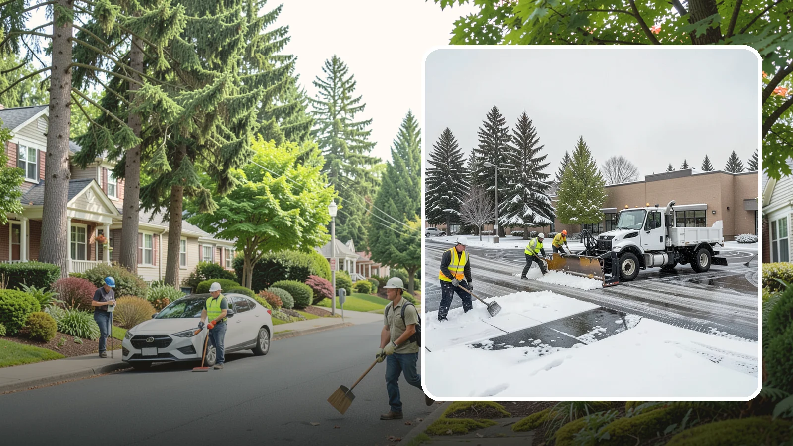 Shopping Center Snow Removal in Beaux Arts Village, King County, WA - Keep every storefront, drive lane, and shared walkway open across your shopping center during Western Washington winter weather.