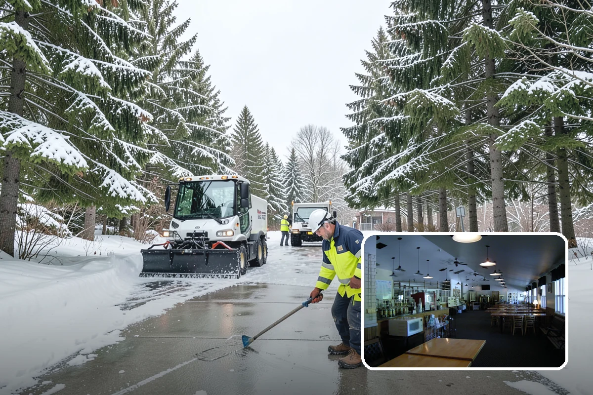 Shopping Center Snow Removal in Black Diamond, King County, WA - Coordinated clearing across all tenant storefronts