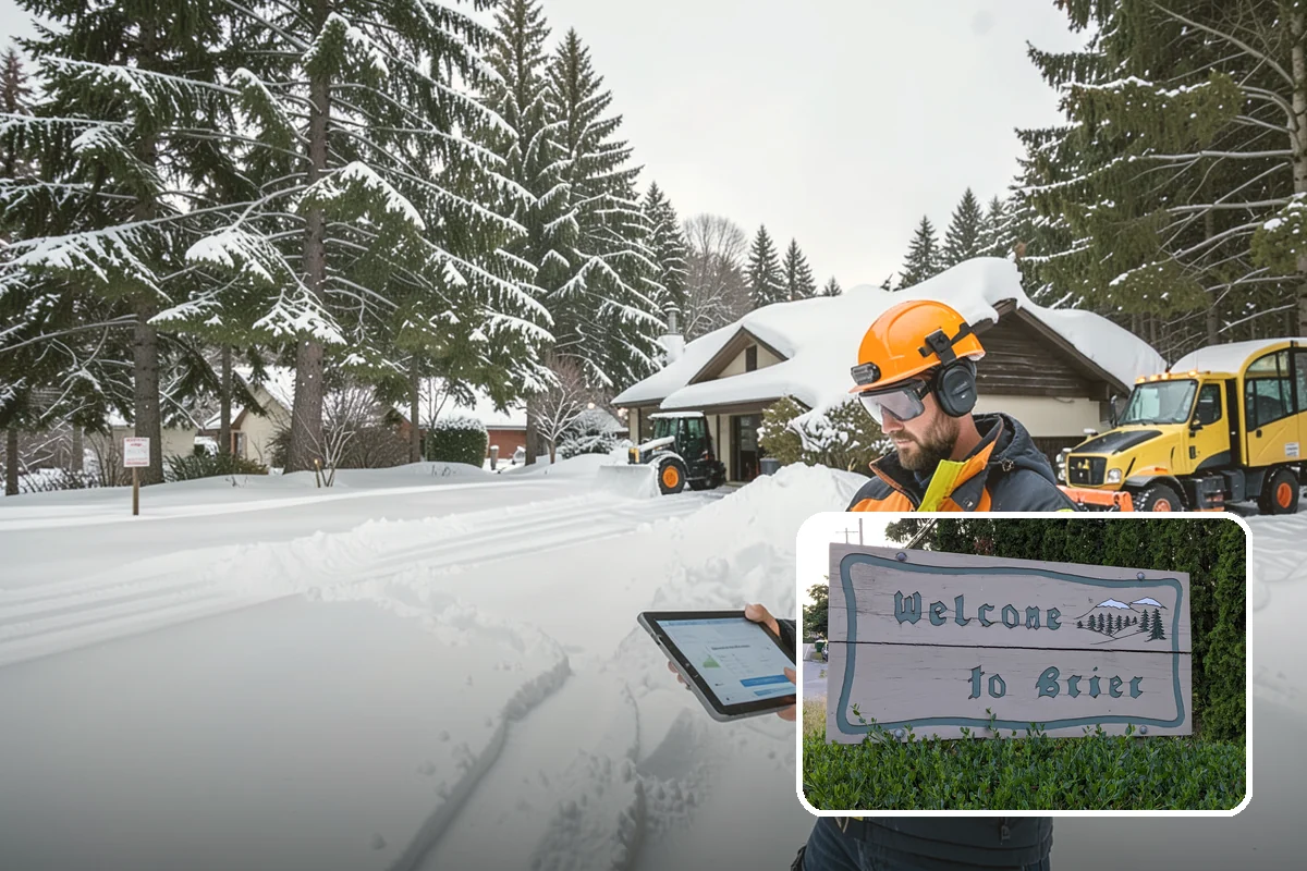Shopping Center Snow Removal in Brier, Snohomish County, WA - Coordinated clearing across all tenant storefronts