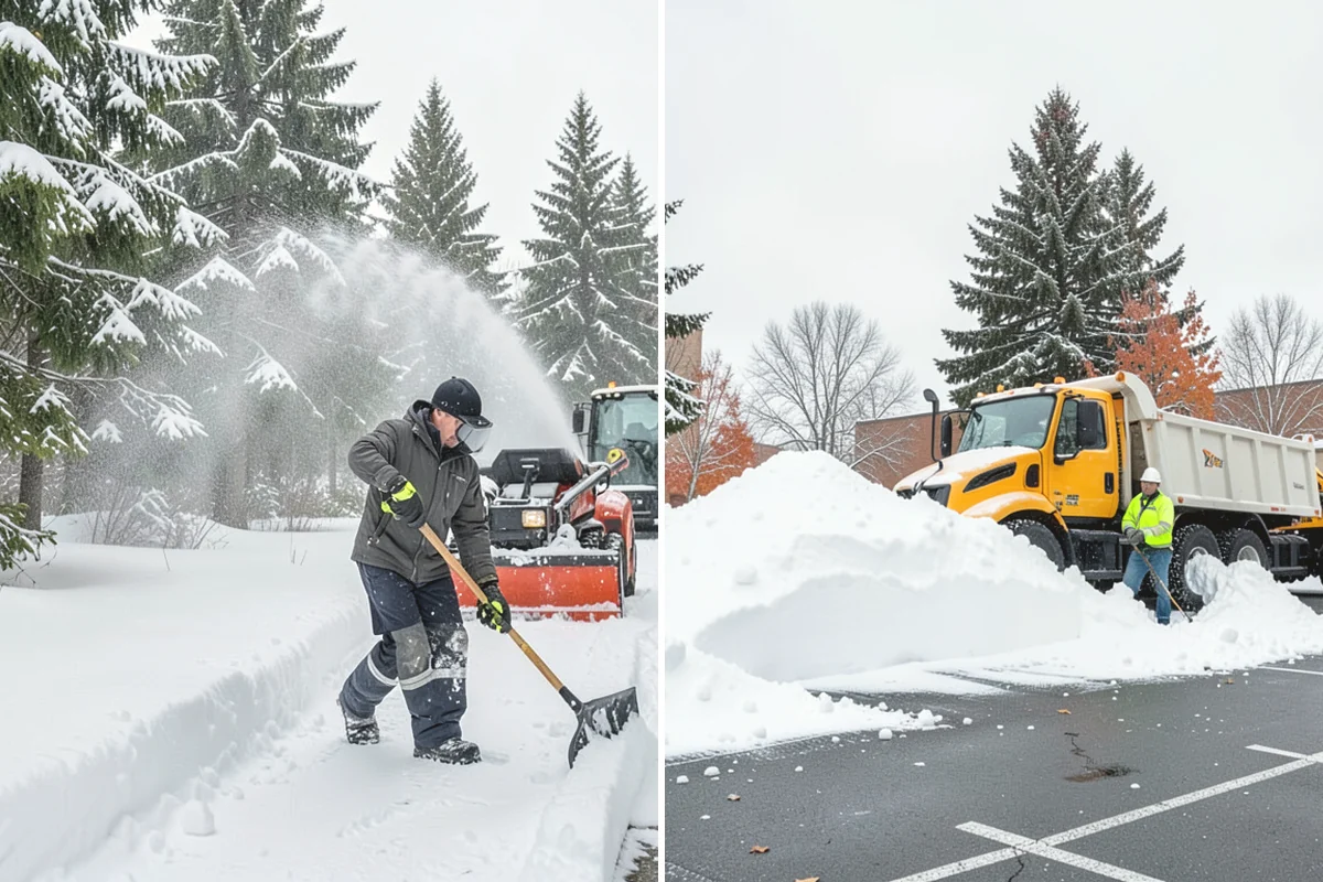 Shopping Center Snow Removal in Carnation, King County, WA - Map tenant entrances, drive lanes, and pedestrian connectors