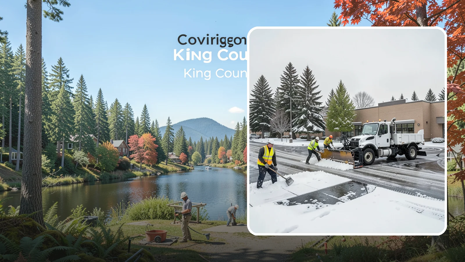 Shopping Center Snow Removal in Covington, King County, WA - Keep every storefront, drive lane, and shared walkway open across your shopping center during Western Washington winter weather.