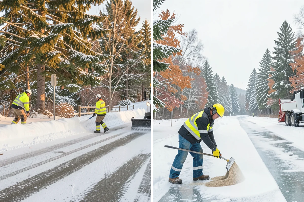 Shopping Center Snow Removal in Covington, King County, WA - Map tenant entrances, drive lanes, and pedestrian connectors