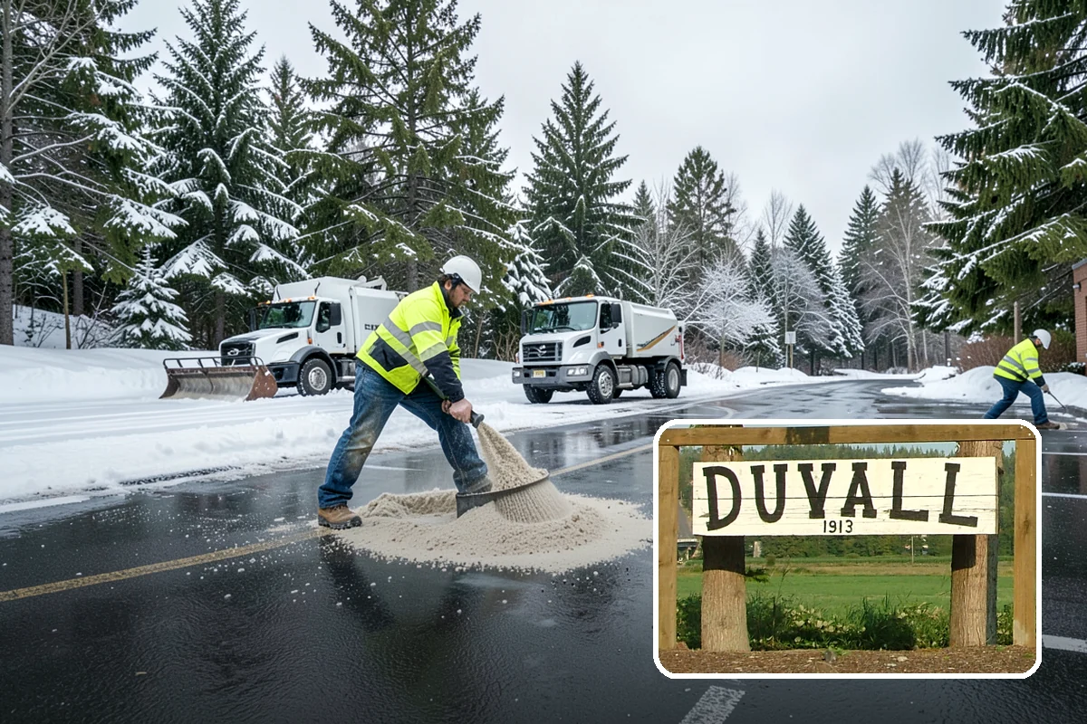 Shopping Center Snow Removal in Duvall, King County, WA - Coordinated clearing across all tenant storefronts