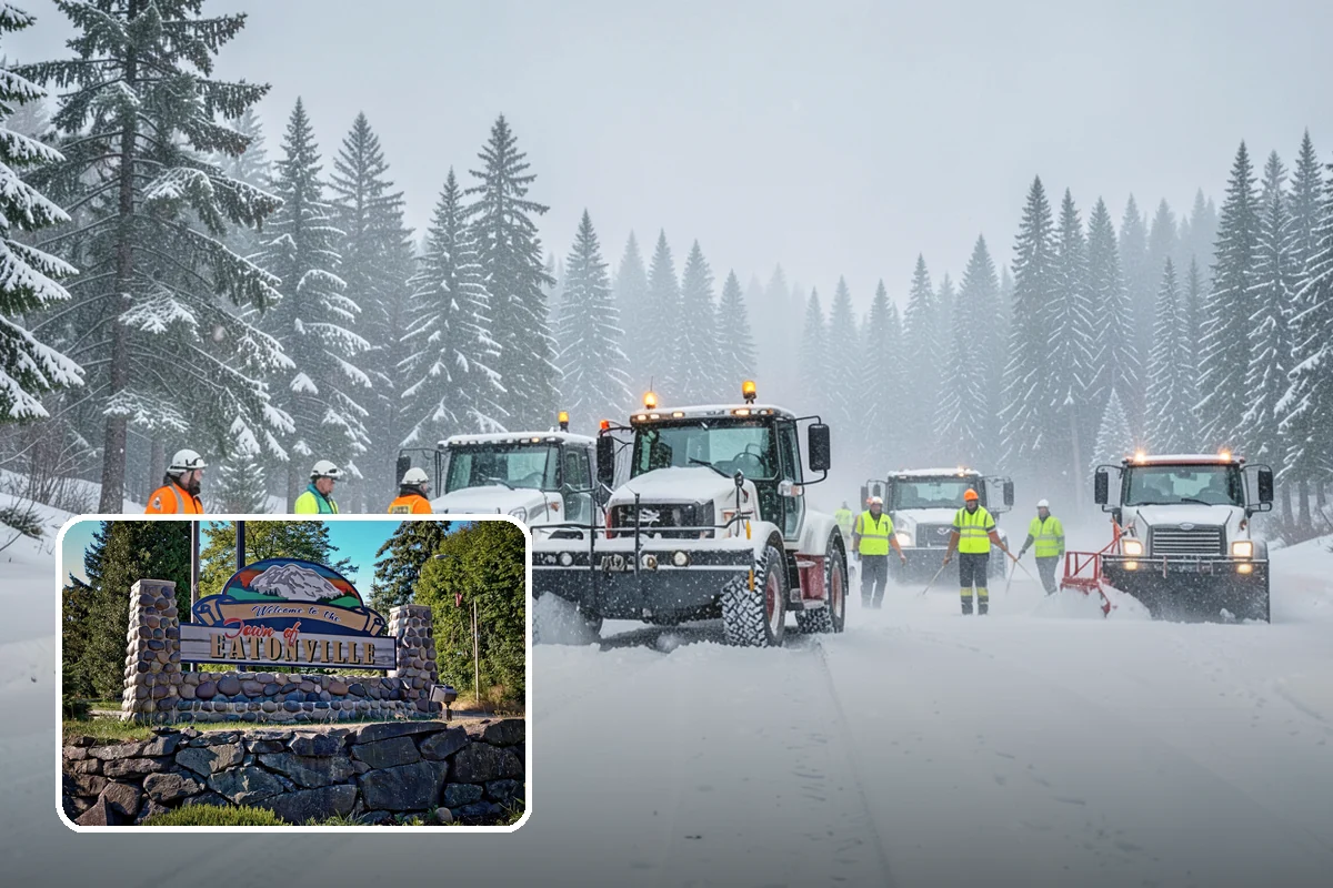 Shopping Center Snow Removal in Eatonville, Pierce County, WA - Coordinated clearing across all tenant storefronts