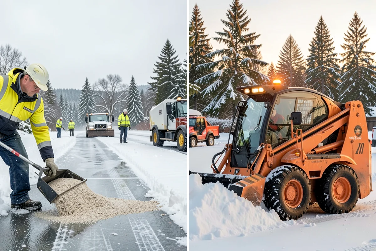 Shopping Center Snow Removal in Everett, Snohomish County, WA - Map tenant entrances, drive lanes, and pedestrian connectors
