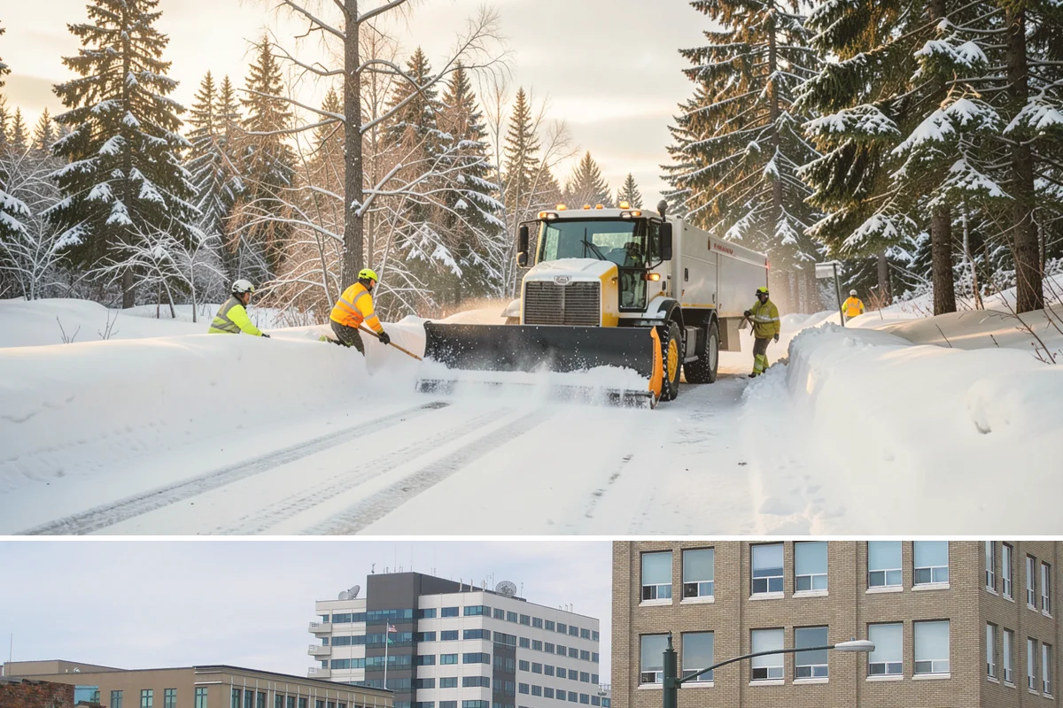 Shopping Center Snow Removal in Everett, Snohomish County, WA - Shopping centers see the highest demand during the December holiday season when winter weather and peak shopper volume overlap.