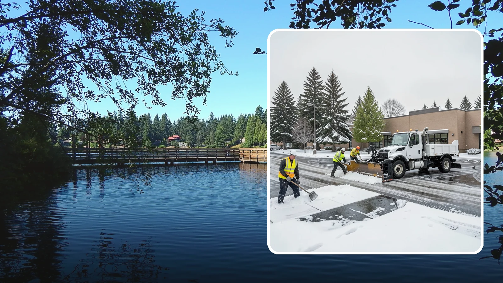 Shopping Center Snow Removal in Federal Way, King County, WA - Keep every storefront, drive lane, and shared walkway open across your shopping center during Western Washington winter weather.
