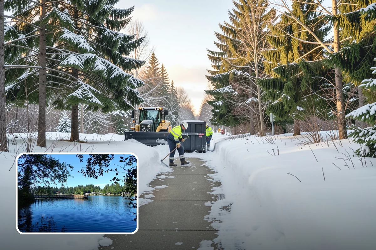 Shopping Center Snow Removal in Federal Way, King County, WA - Coordinated clearing across all tenant storefronts
