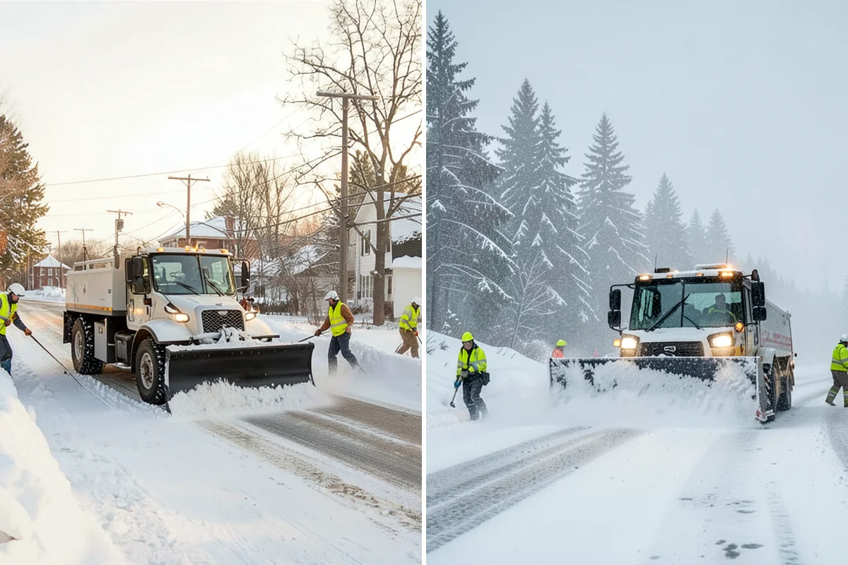 Shopping Center Snow Removal in Fircrest, Pierce County, WA - Map tenant entrances, drive lanes, and pedestrian connectors