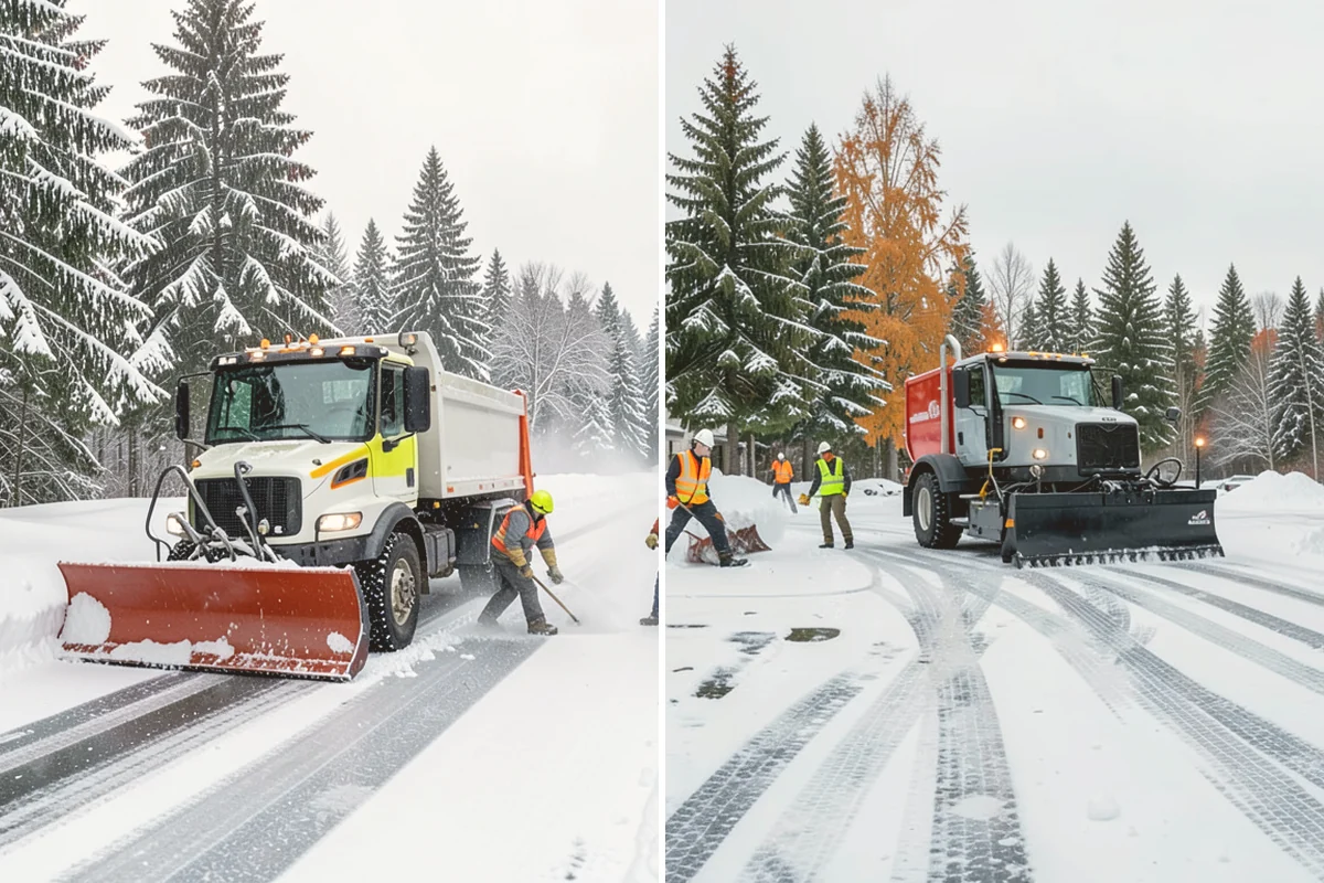 Shopping Center Snow Removal in Index, Snohomish County, WA - Map tenant entrances, drive lanes, and pedestrian connectors