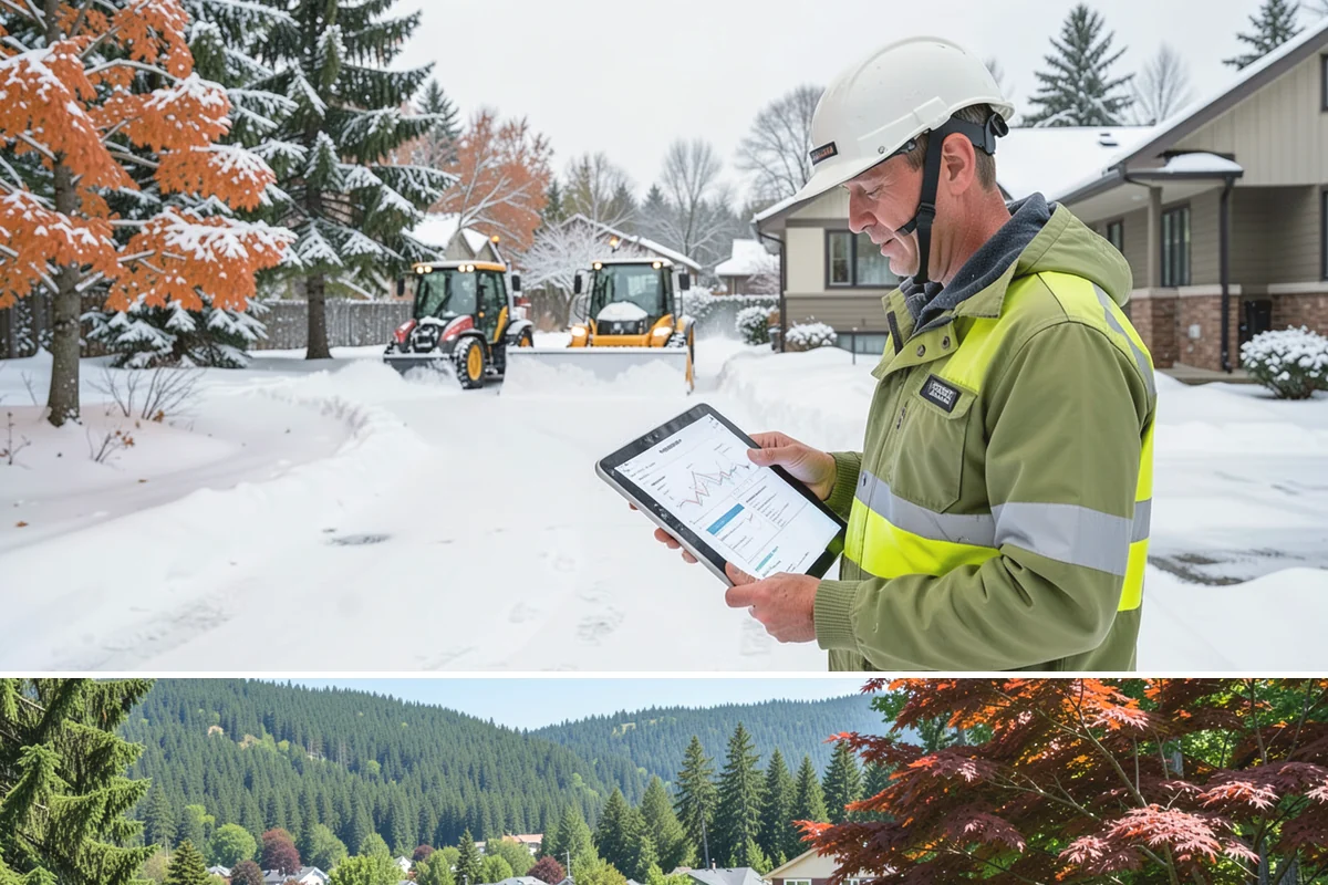 Shopping Center Snow Removal in Index, Snohomish County, WA - Shopping centers see the highest demand during the December holiday season when winter weather and peak shopper volume overlap.
