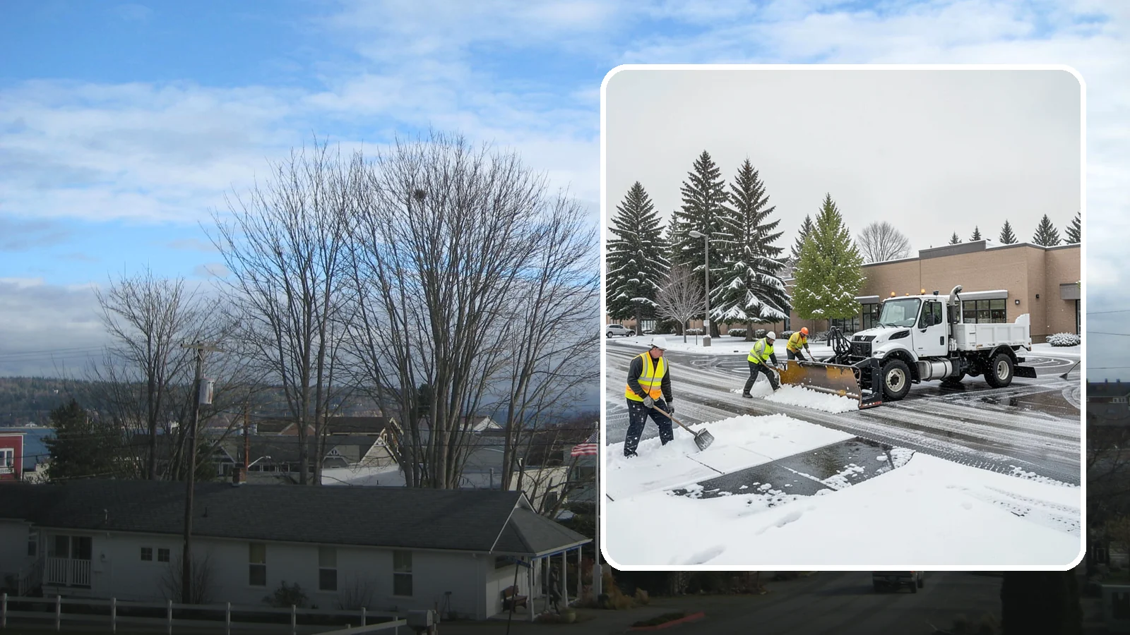 Shopping Center Snow Removal in Langley, Island County, WA - Keep every storefront, drive lane, and shared walkway open across your shopping center during Western Washington winter weather.