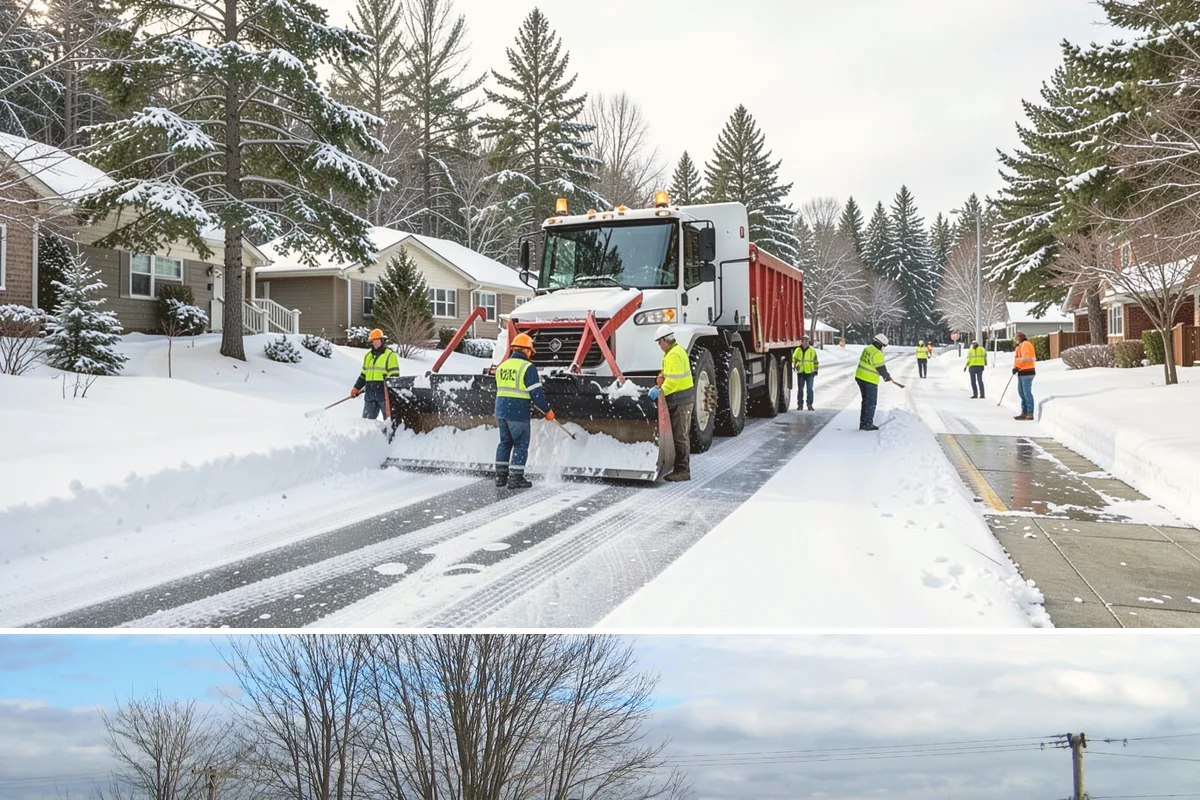 Shopping Center Snow Removal in Langley, Island County, WA - Shopping centers see the highest demand during the December holiday season when winter weather and peak shopper volume overlap.