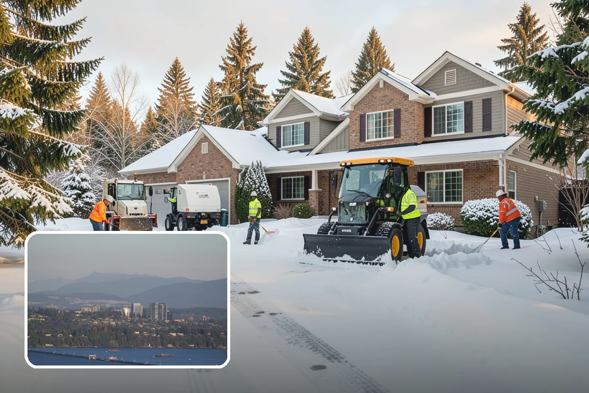 Shopping Center Snow Removal in Medina, King County, WA - Coordinated clearing across all tenant storefronts