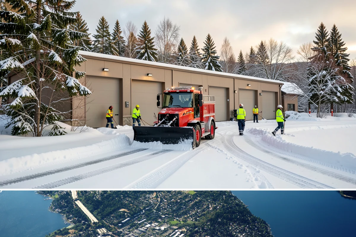 Shopping Center Snow Removal in Mercer Island, King County, WA - Shopping centers see the highest demand during the December holiday season when winter weather and peak shopper volume overlap.