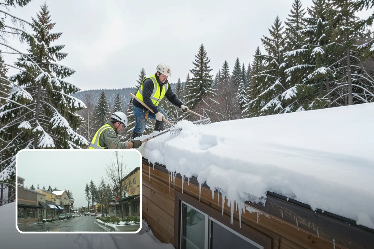 Shopping Center Snow Removal in Mill Creek, Snohomish County, WA - Coordinated clearing across all tenant storefronts