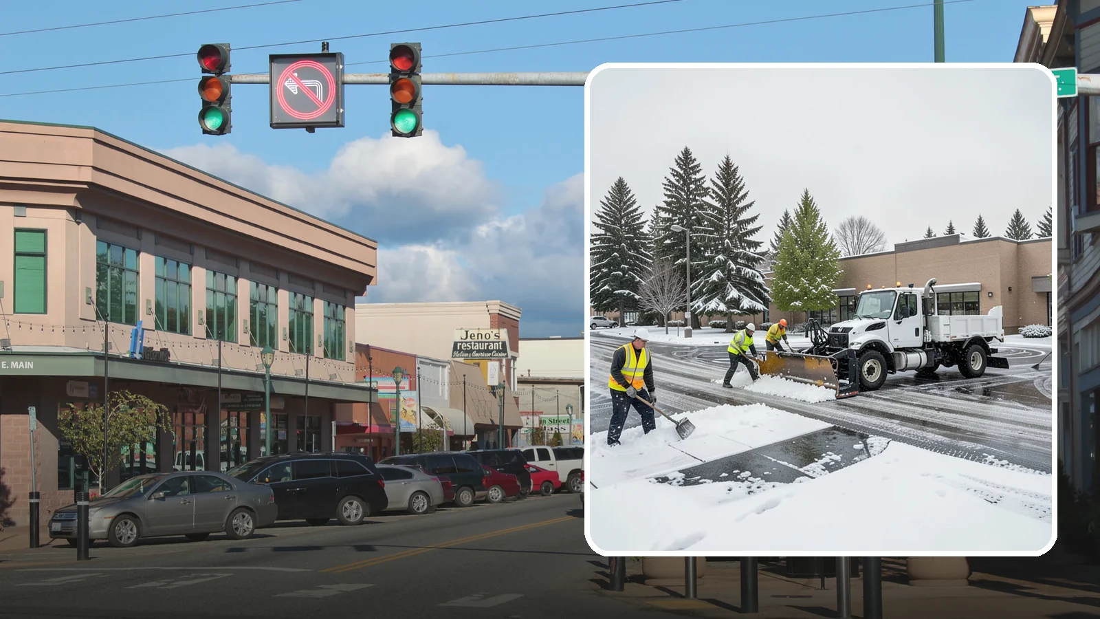Shopping Center Snow Removal in Monroe, Snohomish County, WA - Keep every storefront, drive lane, and shared walkway open across your shopping center during Western Washington winter weather.